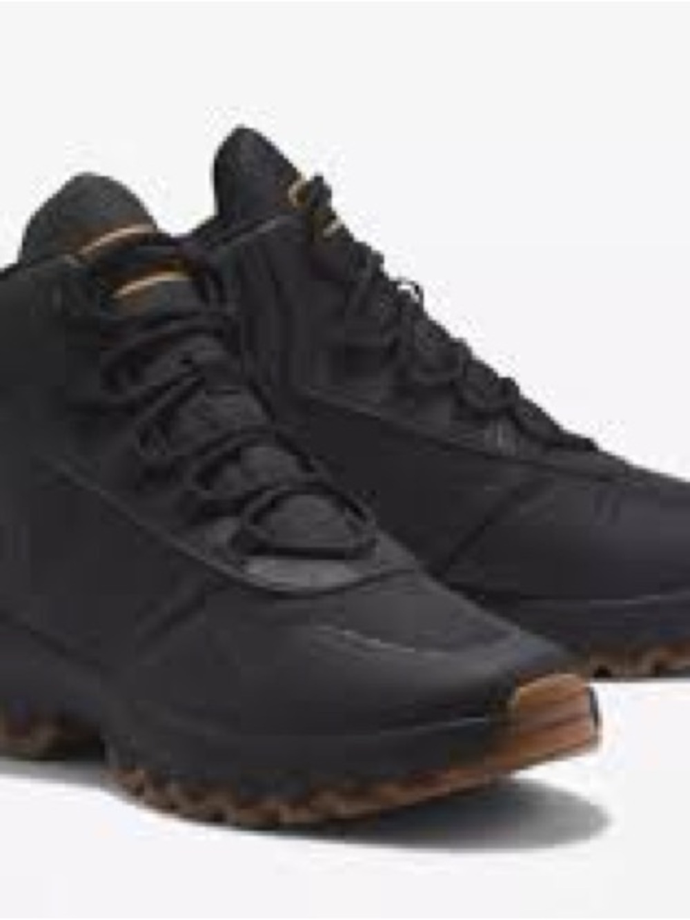 Men's Timberlands TBL Black High-Top Sneakers with Gum Outsole